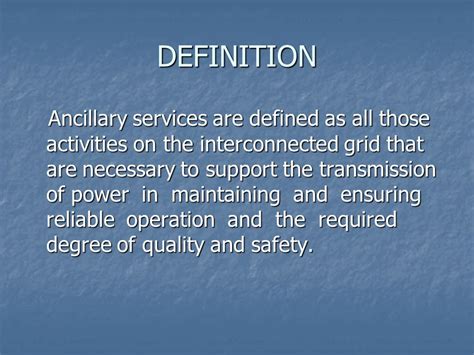 what does ancillary mean.